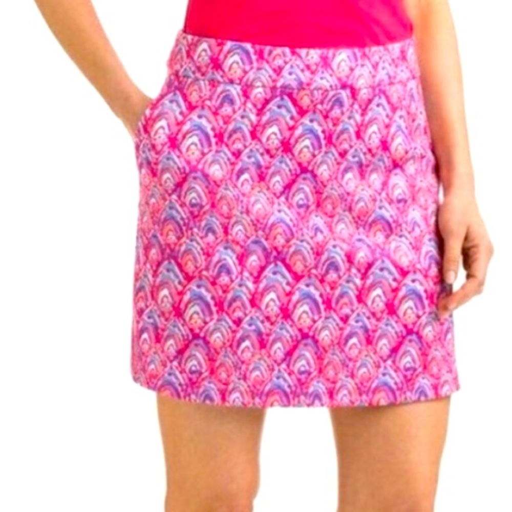 Vineyard Vines Pink Multicolor Printed Mini Skirt
